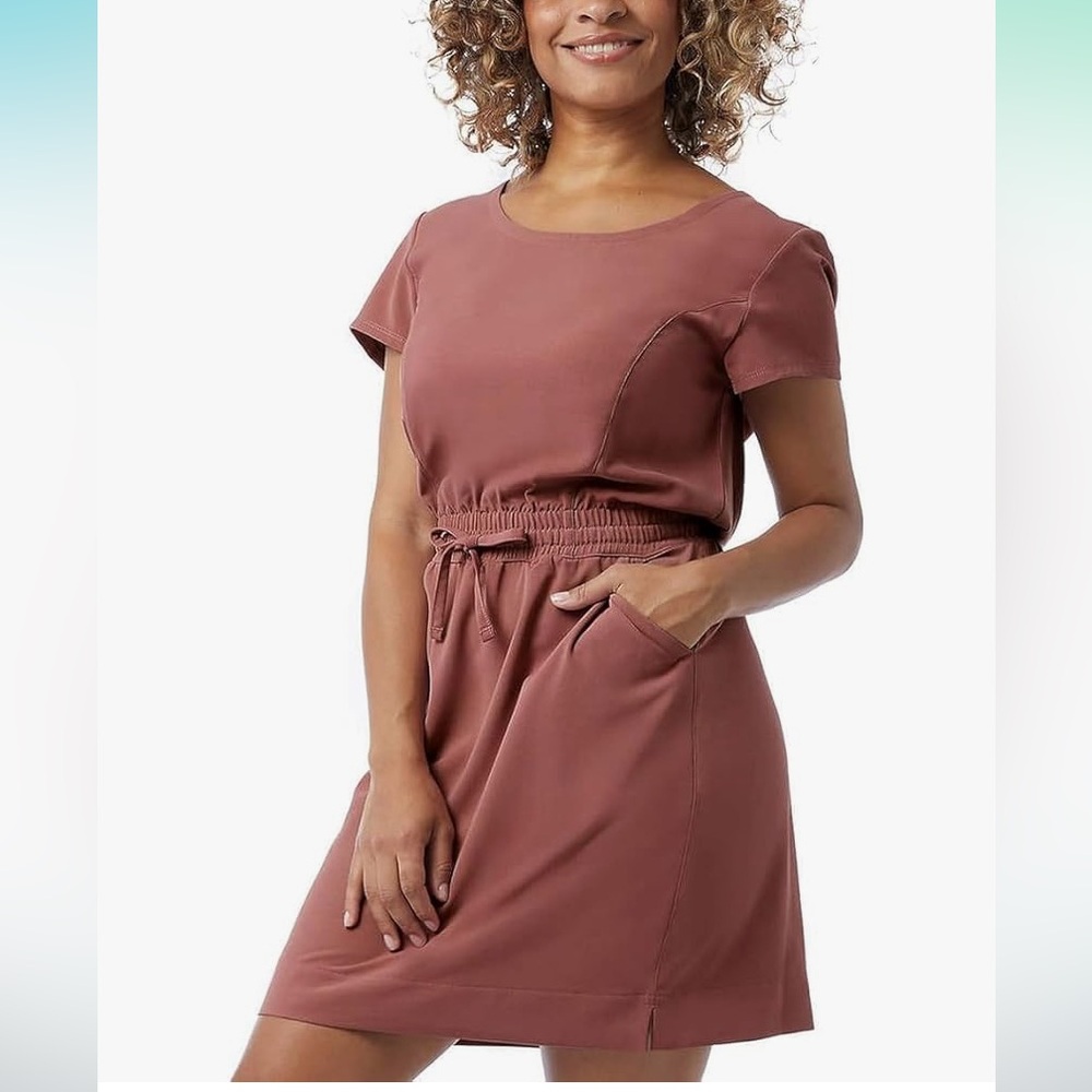 32 degrees soft twill dress in dusty rose. NWT. Retail 39.98